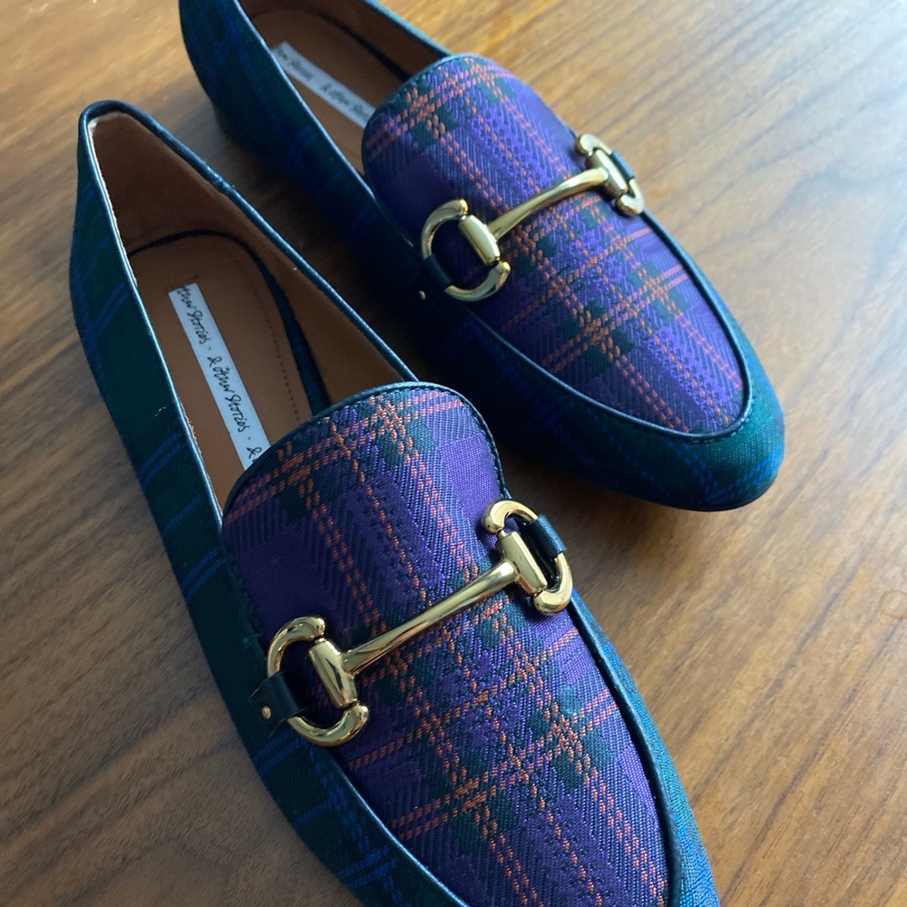 Womens 6.5 &other stories plaid loafer